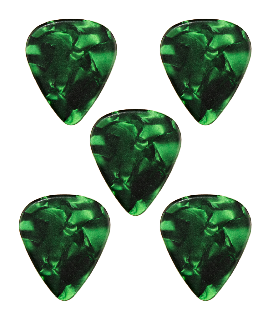 Teton Green Pearl Medium Guitar Pick TPGP-M image 1