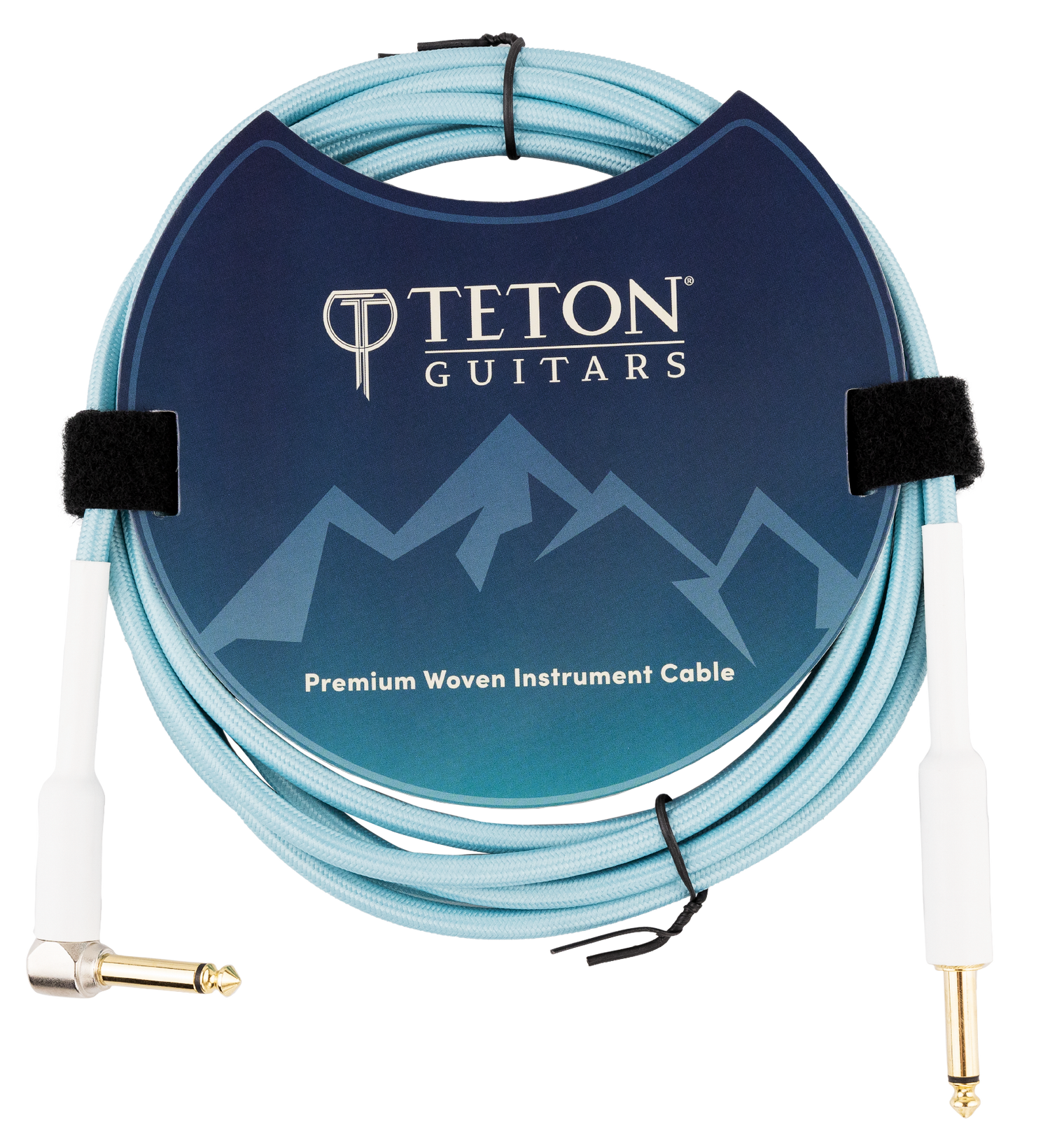 Teton Teal 10ft Guitar Cable TTGC10R image 0