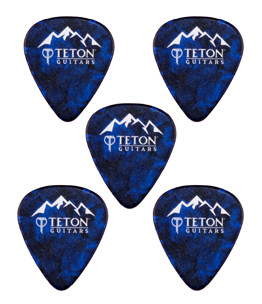 Teton Blue Pearl Medium Guitar Picks TPBP-M image 0