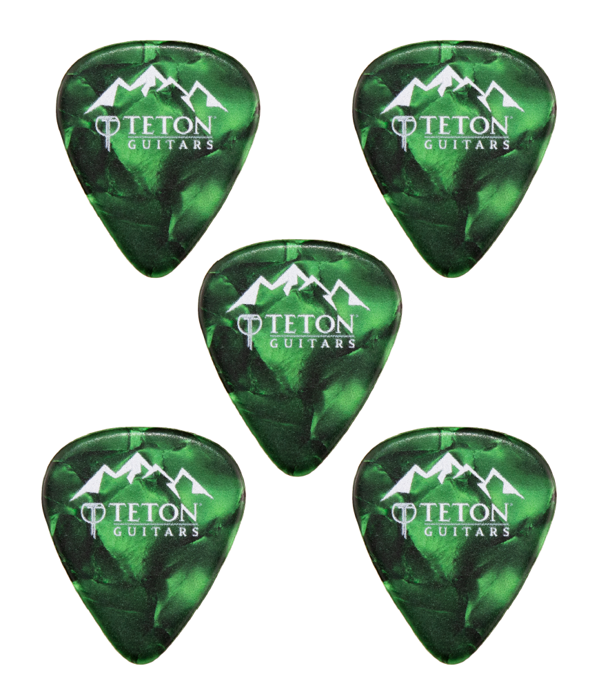 Teton Green Pearl Heavy Guitar Pick TPGP-H image 0
