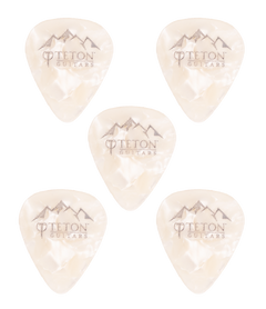 Teton White Pearl Heavy Guitar Picks TPWP-H image 0