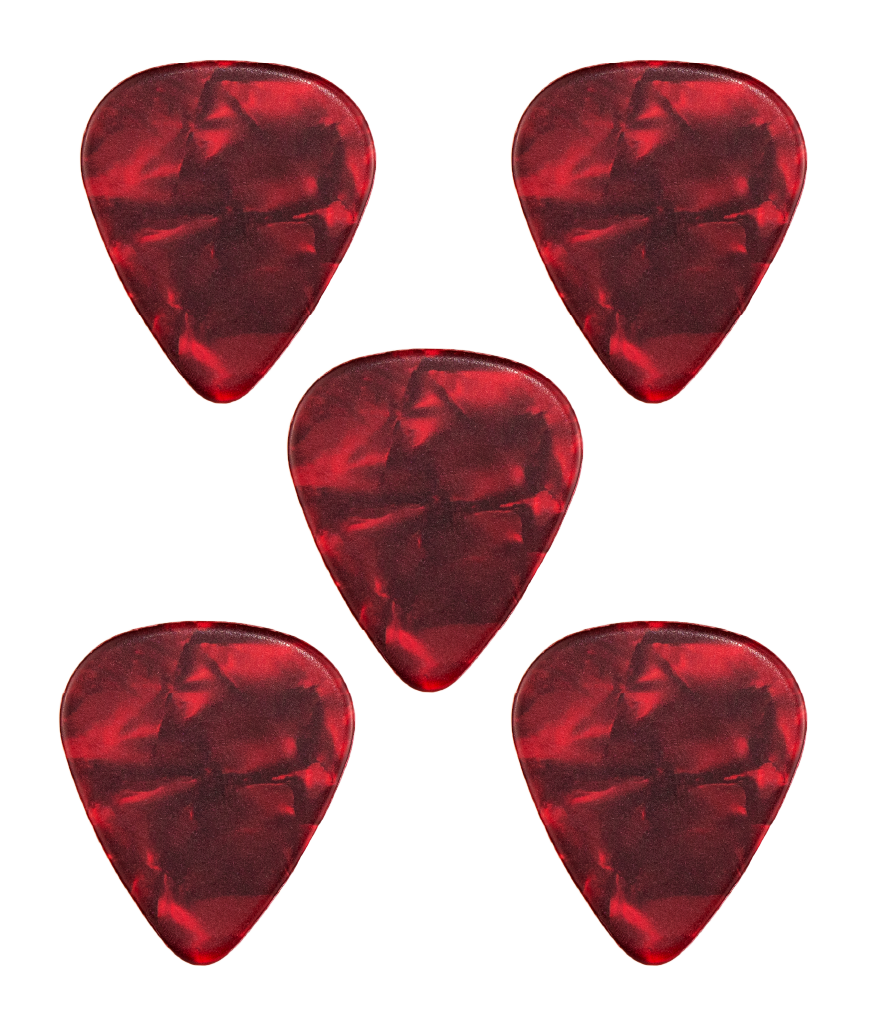 Teton Red Pearl Heavy Guitar Picks TPRP-H image 1