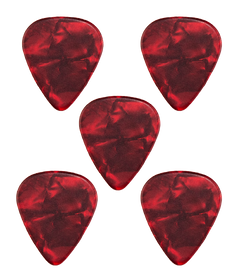 Teton Red Pearl Heavy Guitar Picks TPRP-H image 1