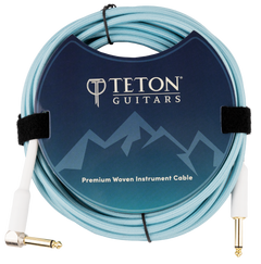 Teton Teal 20ft Guitar Cable TTGC20R image 0