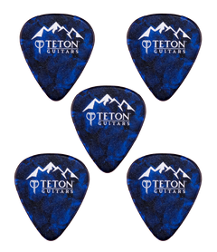 Teton Blue Pearl Medium Guitar Picks TPBP-M image 0