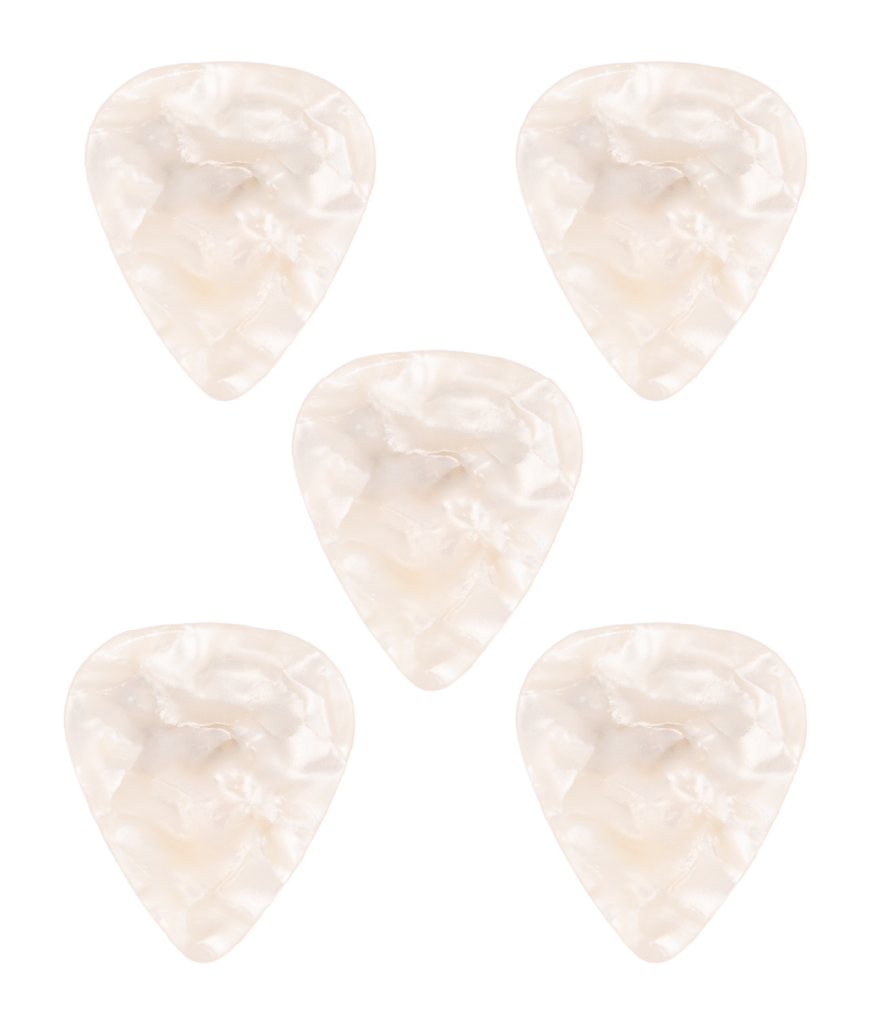 Teton White Pearl Heavy Guitar Picks TPWP-H image 1