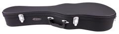 Black ukulele case with Teton Guitars branding on a white background